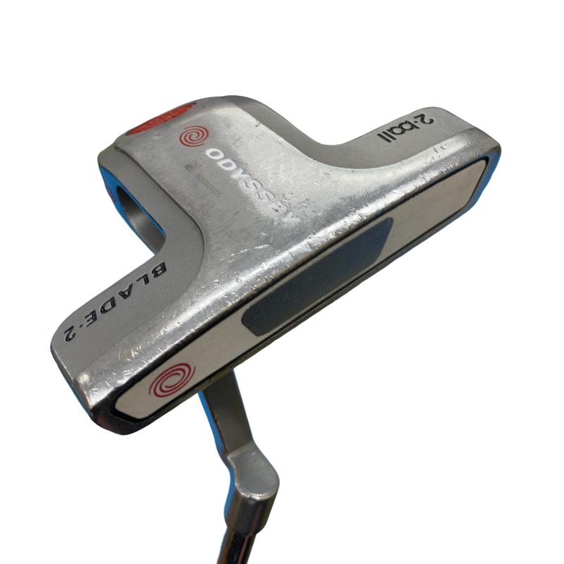 【中古】 オデッセイ WHITE STEEL 2・ball BLADE2 34インチ パター PT スチール (フレックスその他) メンズ 男性用 右利き 右用 Dランク ゴルフクラブ