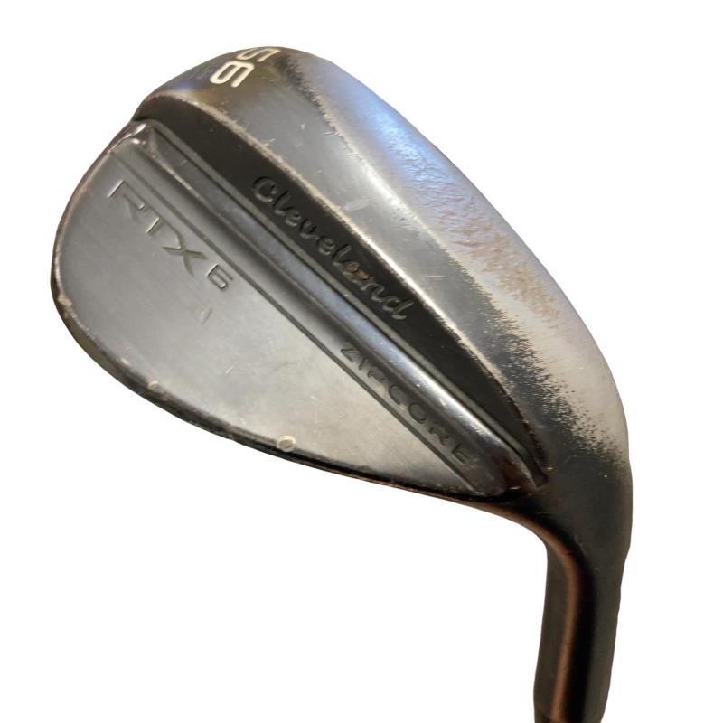 【中古】 クリーブランド Cleveland RTX-6 ZIPCORE 黒いこと繻子 56°/08° LOW+ ウェッジ WG リシャフト (フレックス余分の物) メンズ 成人男性用 右利き 右用 D序列付ける ゴルフ野球クラブ