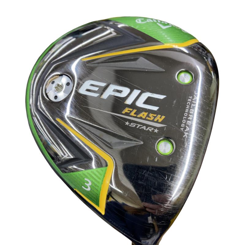 【中古】 キャロウェイ EPIC FLASH STAR 3W フェアウェイウッド FW Speeder EVOLUTION for CW(フェアウェイ) (フレックスS) メンズ 男性用 右利き 右用 Cランク ゴルフクラブ