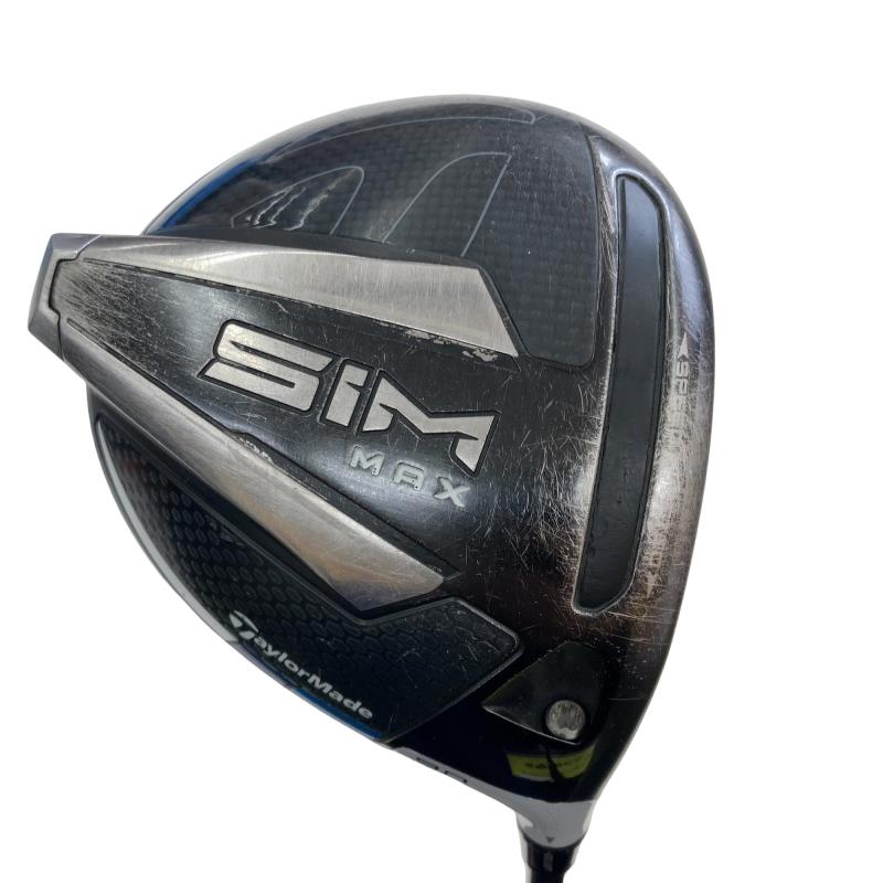 【中古】 テーラーメイド SIM MAX 9° ドライバー DR Diamana ZF60 (フレックスS) メンズ 男性用 右利き 右用 Cランク ゴルフクラブ