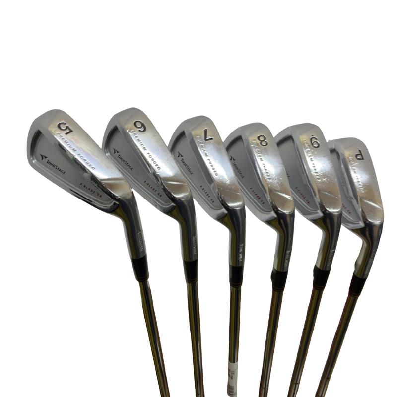 【中古】 ブリヂストン TOURSTAGE X-BLADE CB 6S アイアンセット IR Dynamic Gold (フレックスS) メンズ 男性用 右利き 右用 Cランク ゴルフクラブ