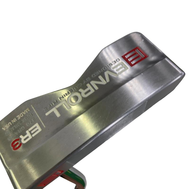 【中古】 EVNROLL EVNROLL ER3(2018) 34in(懐鉄砲手持ち部分赤) パター PT スチール写真 (フレックス余分の物) メンズ 成人男性用 右利き 右用 B序列付ける ゴルフ野球クラブ