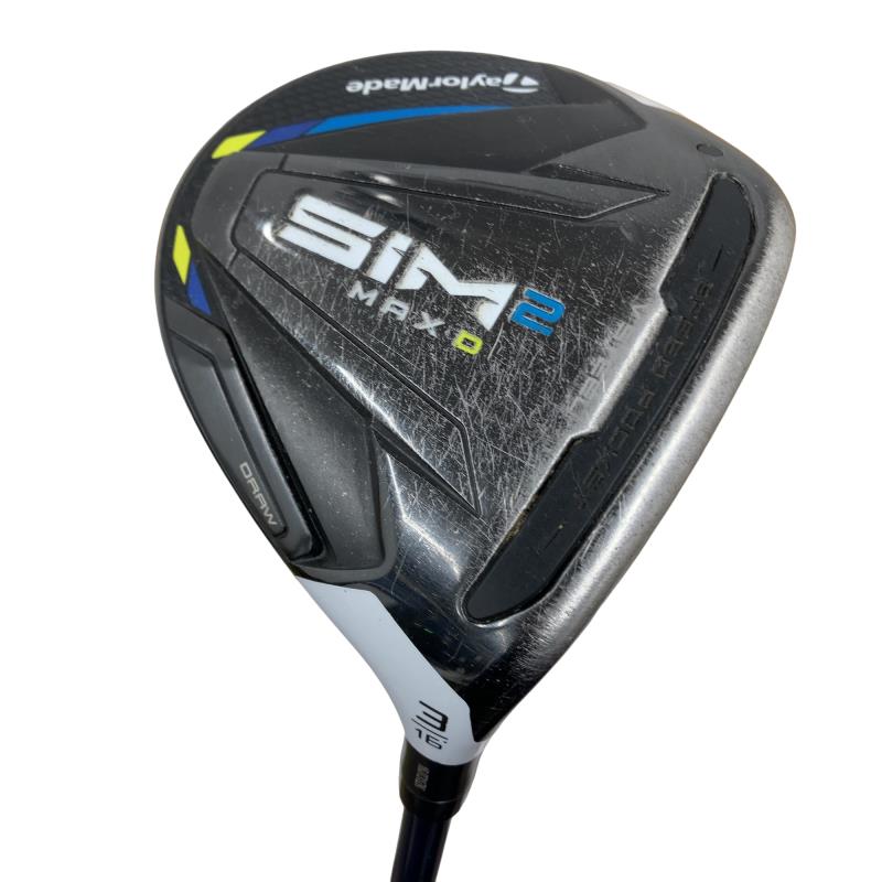 【中古】 テーラーメイド SIM2 MAX-D 3W フェアウェイウッド FW TENSEI BLUE TM50(SIM2 FW) (フレックスS) メンズ 男性用 右利き 右用 Cランク ゴルフクラブ