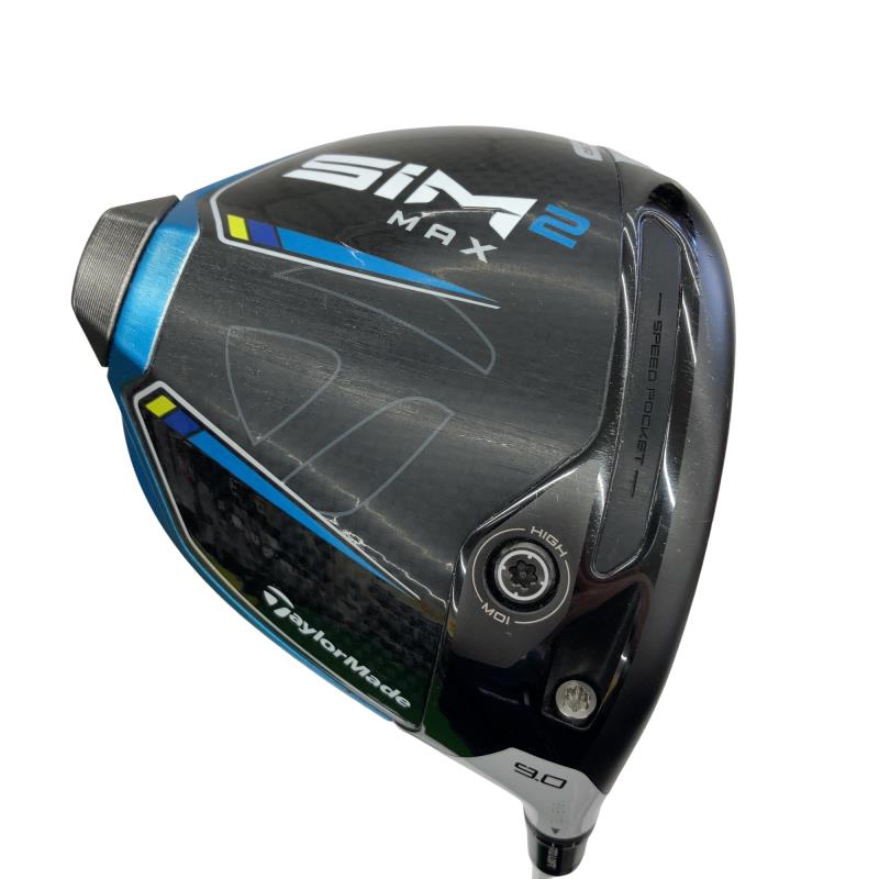 【中古】 テーラーメイド SIM2 MAX 9° ドライバー DR 純正特注シャフト (フレックスS) メンズ 男性用 右利き 右用 Cランク ゴルフクラブ