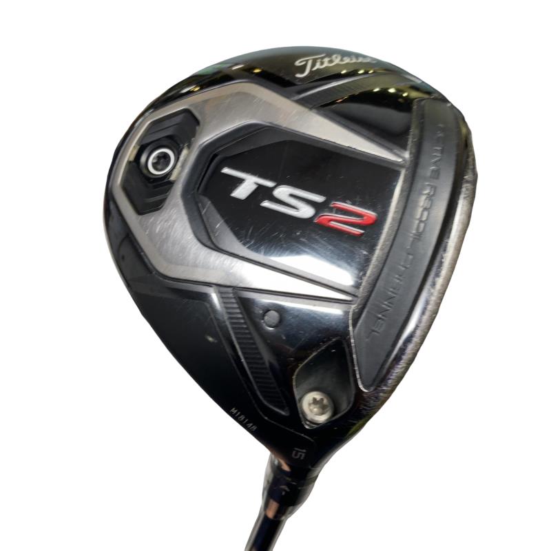 【中古】 タイトリスト TS2 15° USA フェアウェイウッド FW KURO KAGE Black DUAL CORE TiNi SFW 50 (フレックスS) メンズ 男性用 右利き 右用 Cランク ゴルフクラブ