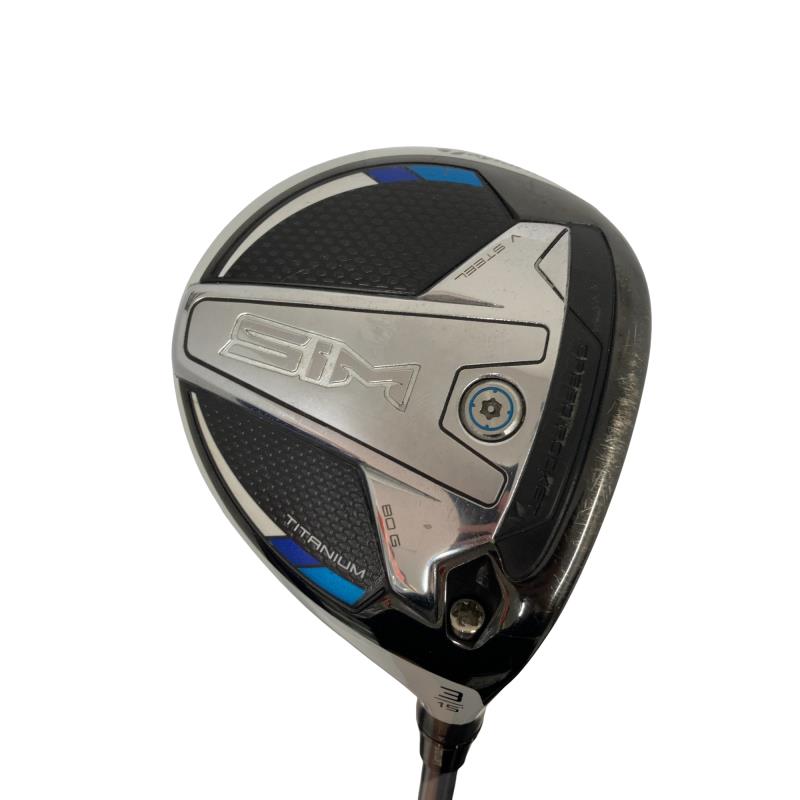 【中古】 テーラーメイド SIM 3W フェアウェイウッド FW Speeder 661 EVOLUTION VI (フレックスS) メンズ 男性用 右利き 右用 Cランク ゴルフクラブ