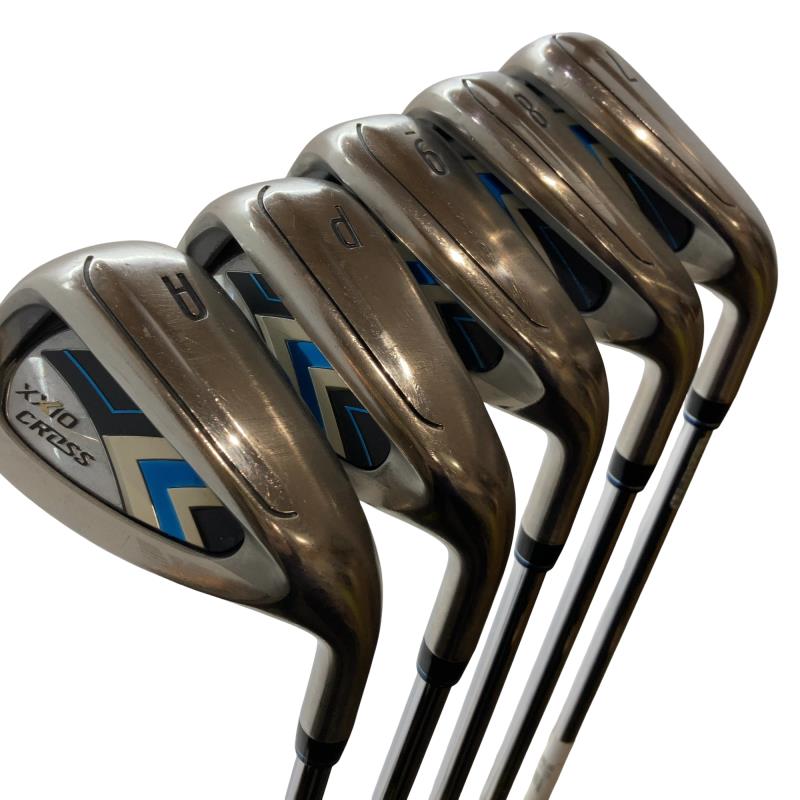 【中古】 ダンロップ XXIO CROSS(2021) 5S アイアンセット IR NS PRO 860GH D.S.T for XXIO (フレックスS) メンズ 男性用 右利き 右用 Cランク ゴルフクラブ