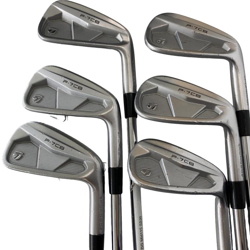 【中古】 テーラーメイド Taylor Made P・7CB(2024) 8S アイアンセット IR Dynamic Gold MID 115 (フレックスS) メンズ 男性用 右利き 右用 Cランク ゴルフクラブ