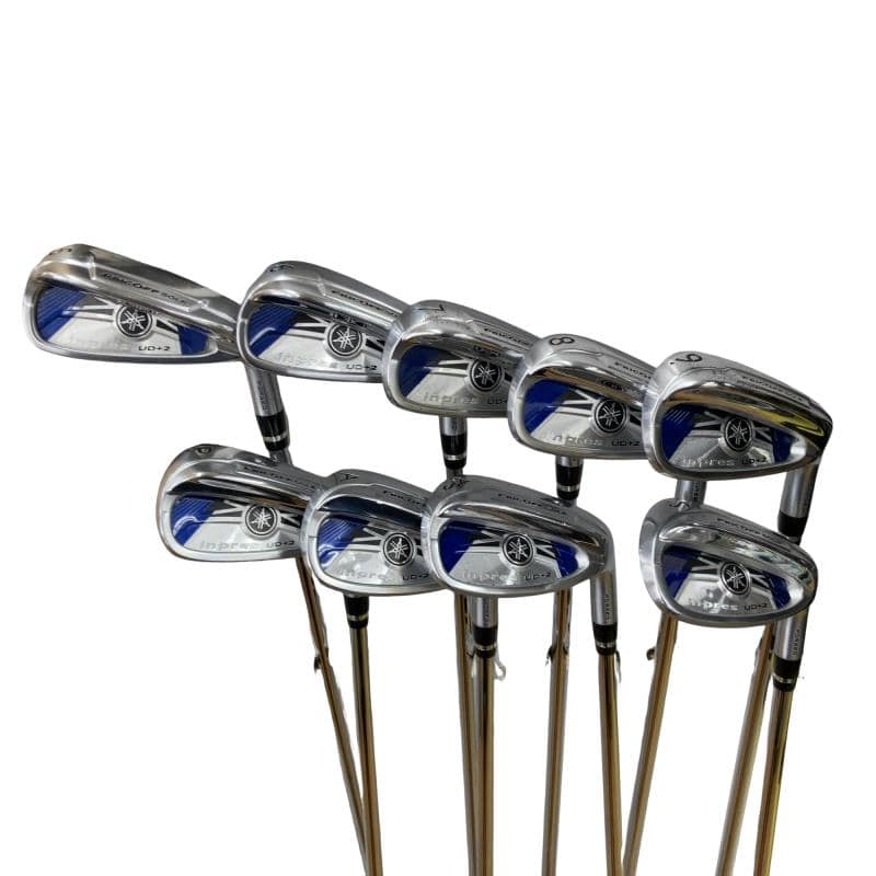 【中古】 ヤマハ inpres UD+2 9S アイアン仕掛ける IR NS PRO ZELOS 7 (フレックスR) メンズ 成人男性用 右利き 右用 C価値づける ゴルフ野球クラブ