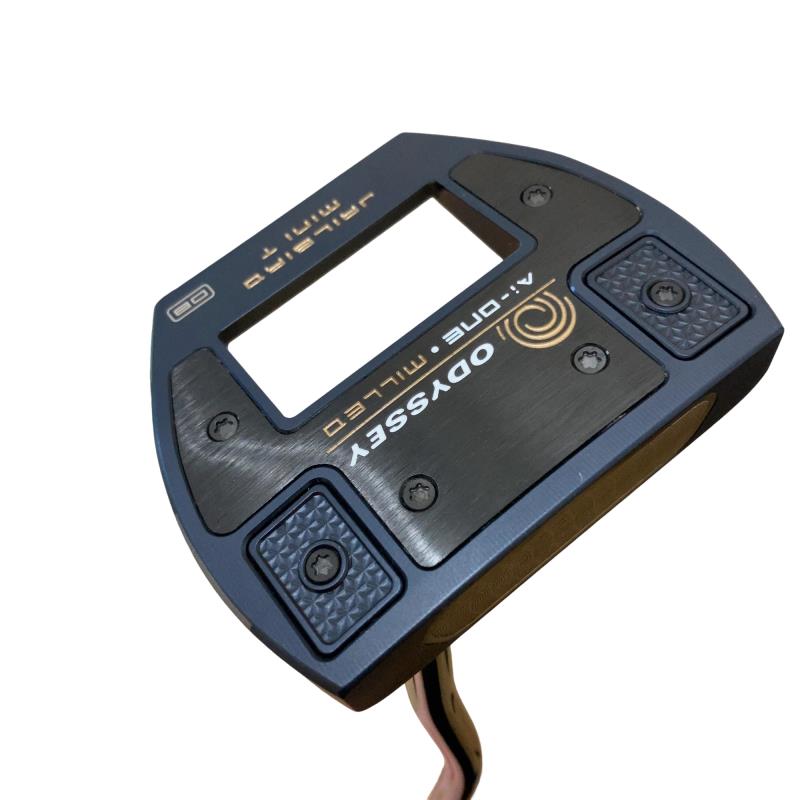 【中古】 オデッセイ Ai-ONE・MILLED JAILBIRD MINI T DB(カスタム) パター PT 完全無欠特注立て坑 (フレックス余分の物) メンズ 成人男性用 右利き 右用 C価値づける ゴルフ野球クラブ