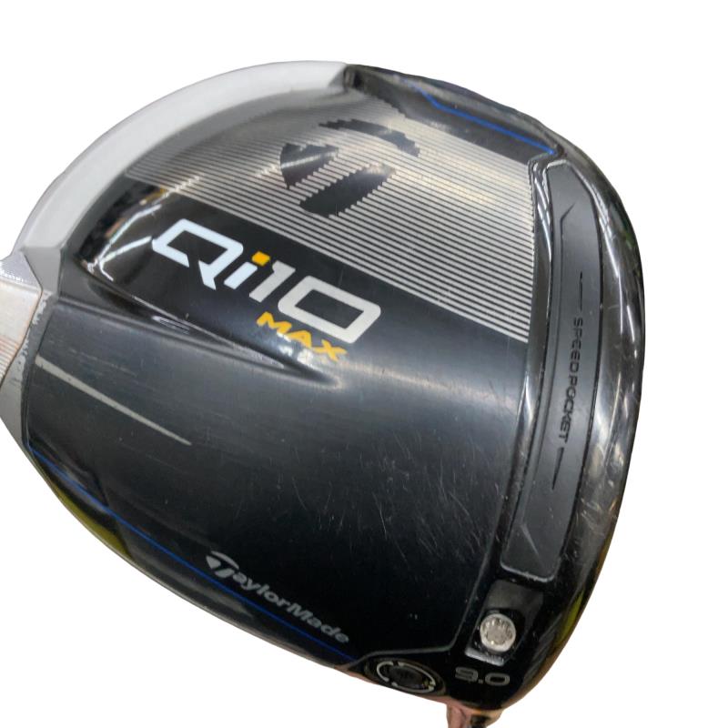 【中古】 テーラーメイド Qi10 MAX 9° ドライバー DR 純正特注シャフト (フレックスS) メンズ 男性用 右利き 右用 Cランク ゴルフクラブ