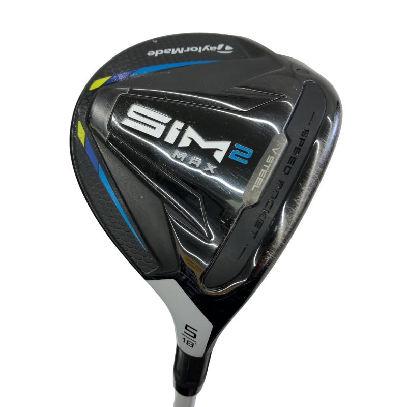 【中古】 テーラーメイド SIM2 MAX 5W フェアウェイウッド FW 純正特注シャフト (フレックスS) メンズ 男性用 右利き 右用 Dランク ゴルフクラブ