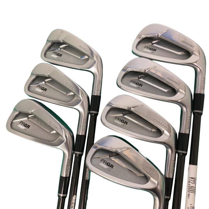 【中古】 プロギア PRGR 03 7S アイアンセット IR Diamana FOR PRGR(2022 IR) (フレックスS) メンズ 男性用 右利き 右用 Cランク ゴルフクラブ