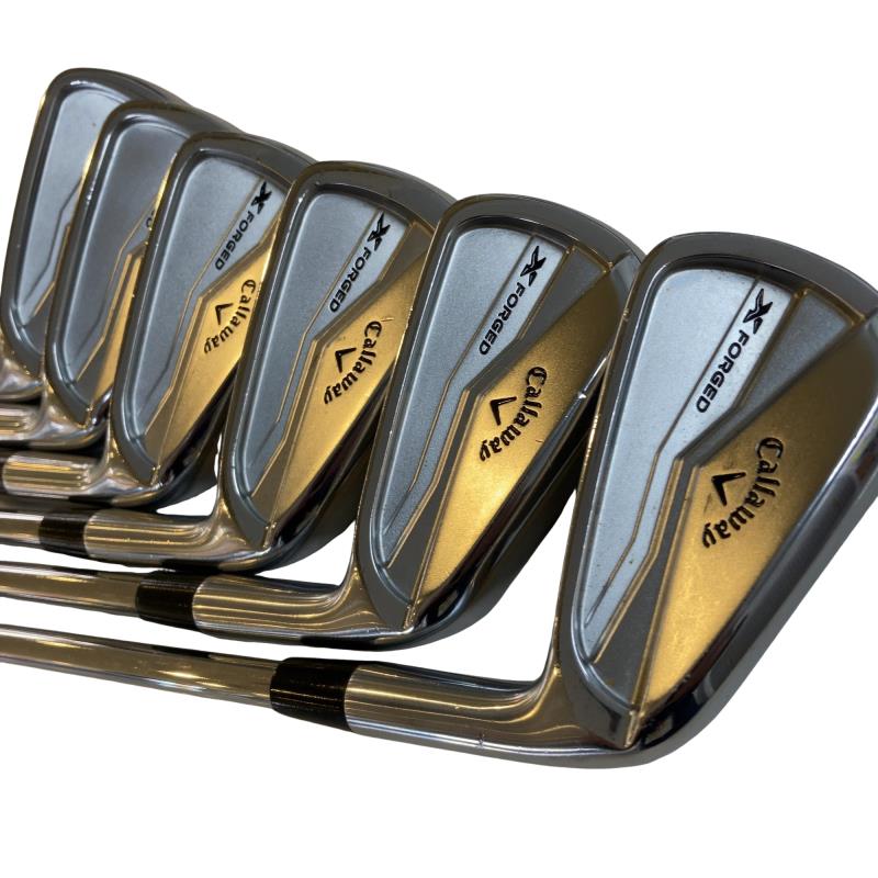 【中古】 キャロウェイ X FORGED(2024) 6S アイアンセット IR Dynamic Gold MID 115 (フレックスS) メンズ 男性用 右利き 右用 Cランク ゴルフクラブ