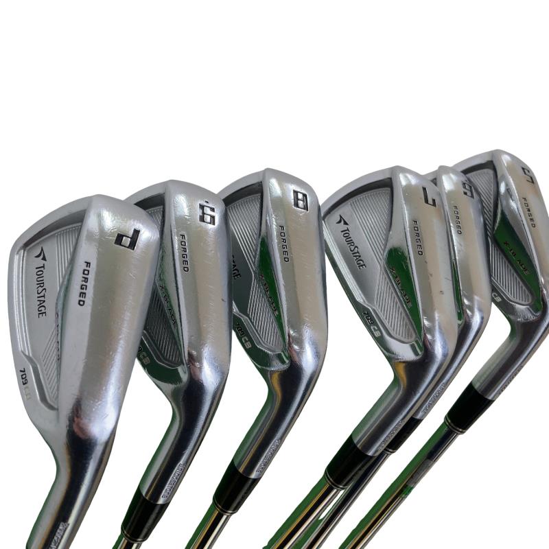 【中古】 ブリヂストン TOURSTAGE X-BLADE 709 CB 6S アイアンセット IR Dynamic Gold (フレックスS) メンズ 男性用 右利き 右用 Cランク ゴルフクラブ