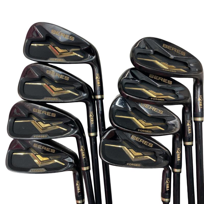 【中古】 本間ゴルフ BERES BLACK 8S アイアン書き割り IR ARMRQ MX BLACK(IR) (フレックスR) メンズ 成人男性用 右利き 右用 C序列付ける ゴルフ野球クラブ