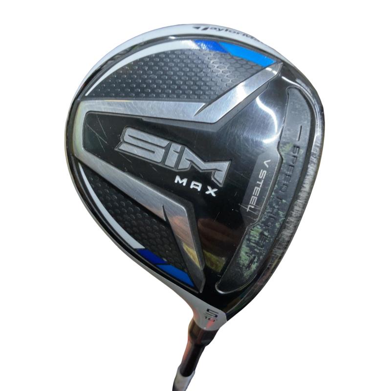 【中古】 テーラーメイド SIM MAX 5W フェアウェイウッド FW TENSEI BLUE TM50(FW) (フレックスSR) メンズ 男性用 右利き 右用 Cランク ゴルフクラブ