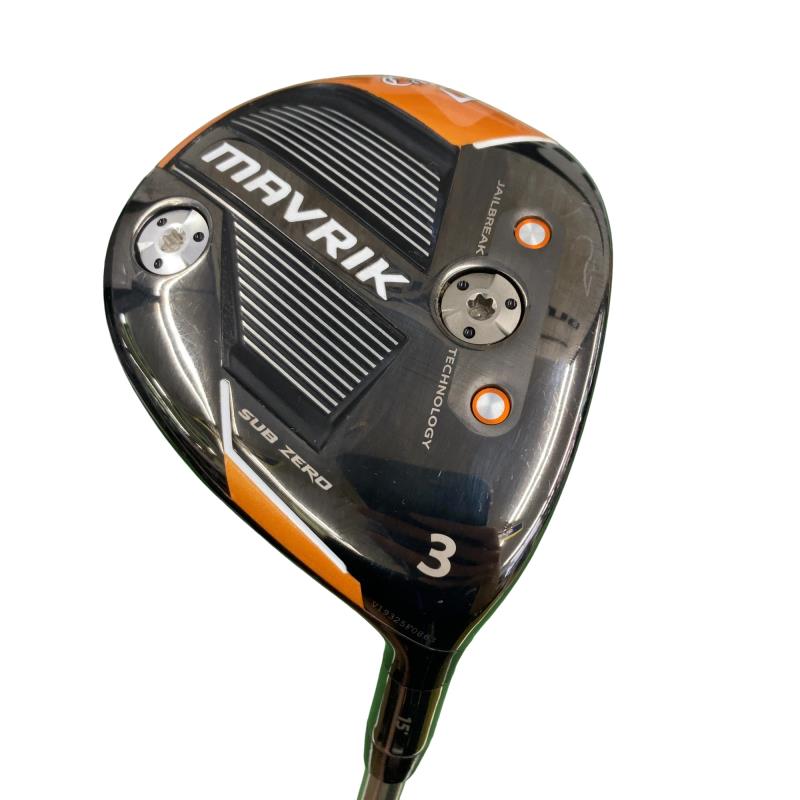 【中古】 キャロウェイ MAVRIK SUBZERO 3W フェアウェイウッド FW 純然たる特注矢がら (フレックスX) メンズ 成人男性用 右利き 右用 C位置づける ゴルフ野球クラブ