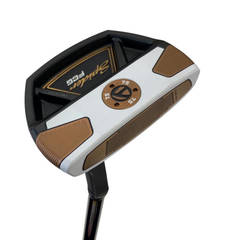 【中古】 テーラーメイド Spider FCG BLACK/WHITE スモールスラント 34インチ パター PT KBS CT TOUR BLACK (フレックスその他) メンズ 男性用 右利き 右用 Cランク ゴルフクラブ