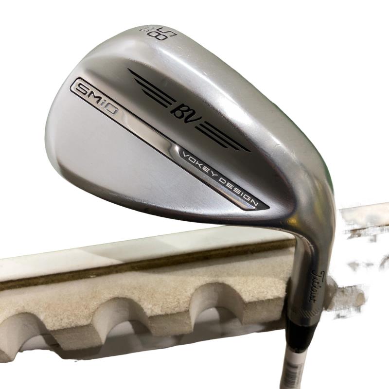 【中古】 タイトリスト VOKEY SPIN MILLED SM10 ツアークロム 58°/10°S ウェッジ WG Dynamic Gold (フレックスS) メンズ 男性用 右利き 右用 Cランク ゴルフクラブ