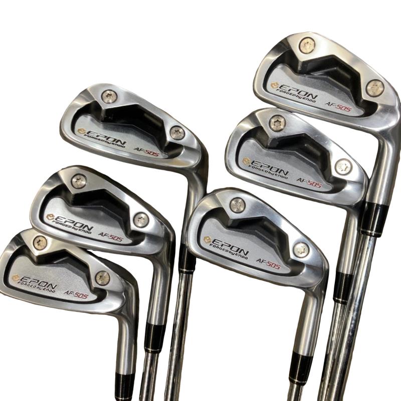 【中古】 エポンゴルフ株式会社 EPON AF-505 6S アイアンセット IR 純正特注シャフト (フレックスS) メンズ 男性用 右利き 右用 Cランク ゴルフクラブ｜ゴルフパートナー 中古クラブ店