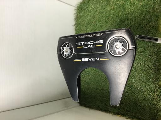 【中古】 オデッセイ STROKE LAB BLACK SEVEN 34in パター PT STROKE LAB BLACK (フレックス余分の物) メンズ 成人男性用 右利き 右用 C序列付ける ゴルフ野球クラブ