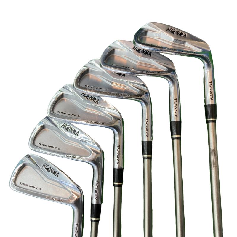 【中古】 本間ゴルフ TOUR WORLD TW727V FORGED 6S アイアンセット IR VIZARD IB95 (フレックスS) メンズ 男性用 右利き 右用 Dランク ゴルフクラブ