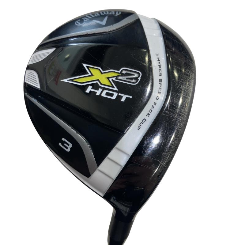 【中古】 キャロウェイ X2 HOT  3W フェアウェイウッド FW Tour AD MT-6 (フレックスS) メンズ 成人男性用 右利き 右用 C序列付ける ゴルフ野球クラブ