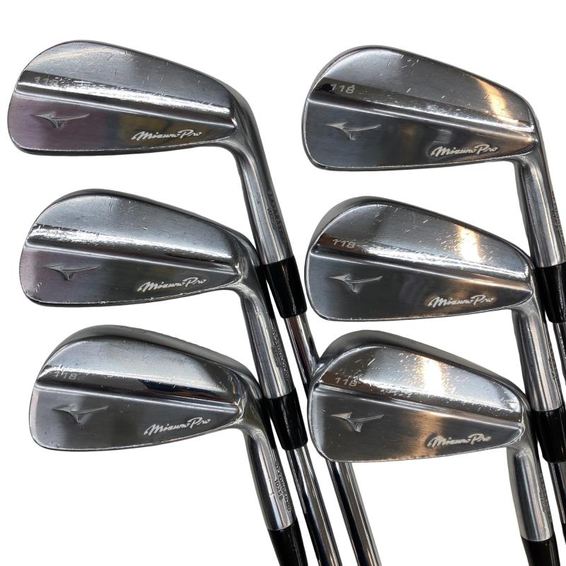 【中古】 ミズノ Mizuno Pro 118 6S アイアンセット IR 純正特注シャフト (フレックスS) メンズ 男性用 右利き 右用 Cランク ゴルフクラブ|ゴルフパートナー 中古クラブ店