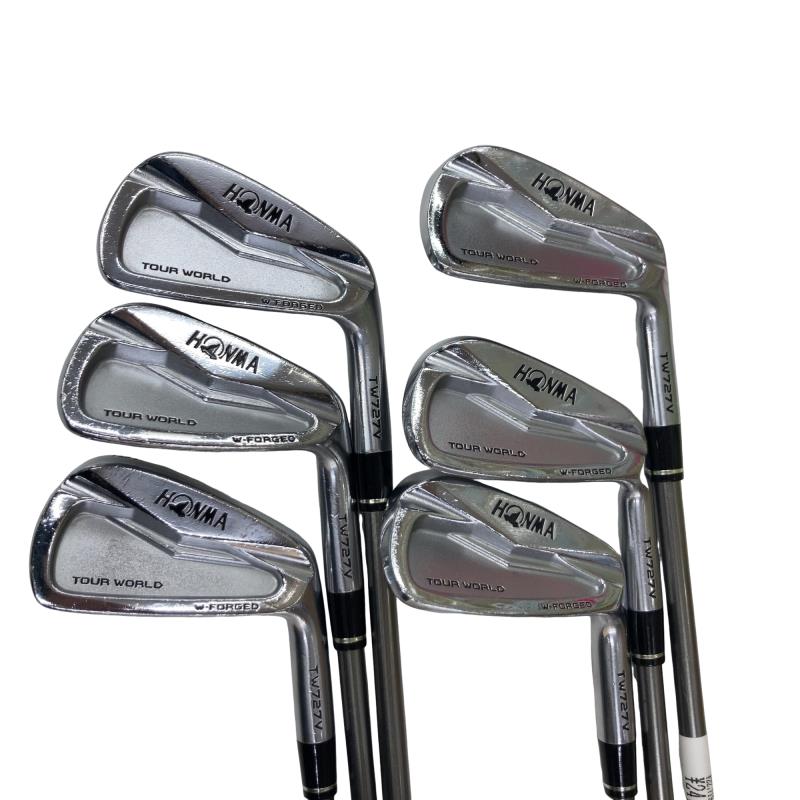 【中古】 本間ゴルフ TOUR WORLD TW727V FORGED 6S アイアンセット IR 純正特注シャフト (フレックスS) メンズ 男性用 右利き 右用 Cランク ゴルフクラブ｜ゴルフパートナー 中古クラブ店