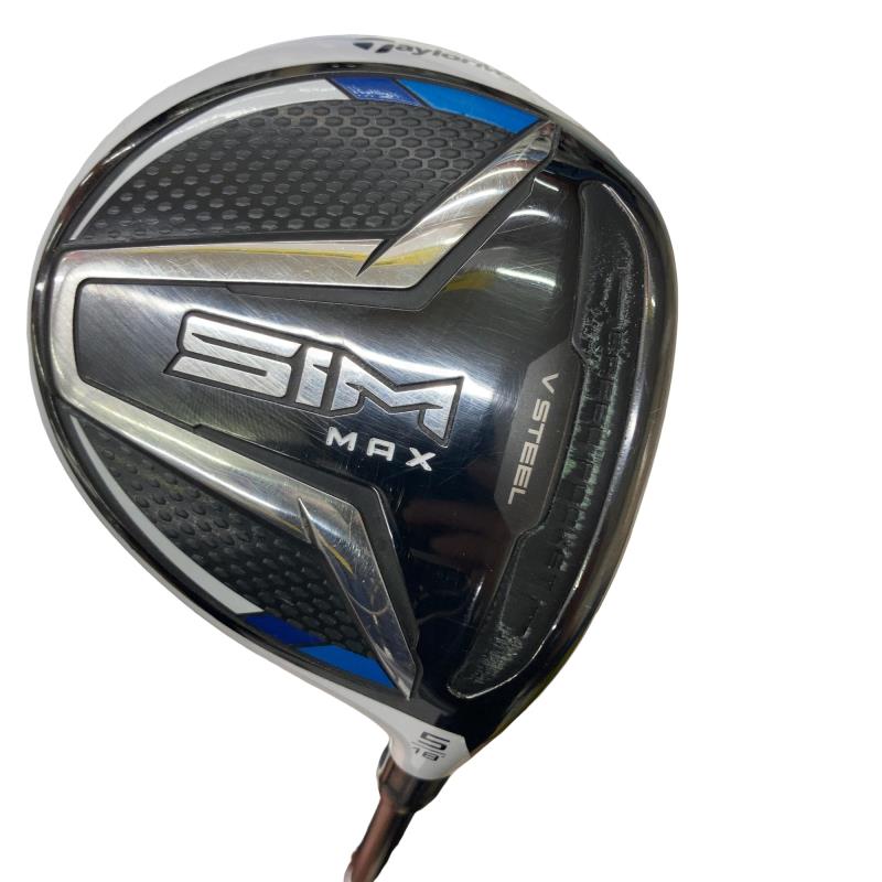 【中古】 テーラーメイド SIM MAX 5W フェアウェイウッド FW TENSEI BLUE TM50(FW) (フレックスSR) メンズ 男性用 右利き 右用 Cランク ゴルフクラブ