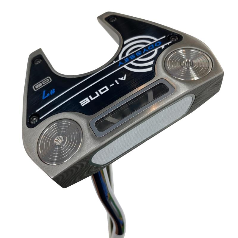 【中古】 オデッセイ Ai-ONE #7 DB しろがね色 34in パター PT STROKE LAB 90 スチール写真 (フレックス余分の物) メンズ 成人男性用 右利き 右用 B序列付ける ゴルフ野球クラブ