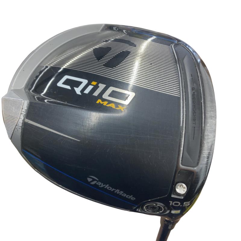 【中古】 テーラーメイド Qi10 MAX 10.5° ドライバー DR 純正特注シャフト (フレックスS) メンズ 男性用 右利き 右用 Cランク ゴルフクラブ