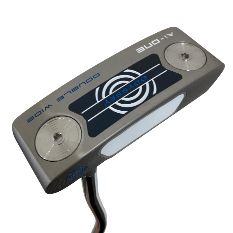 【中古】 オデッセイ Ai-ONE DOUBLE WIDE DB しろがね色 34in パター PT STROKE LAB 90 スチール写真 (フレックス余分の物) メンズ 成人男性用 右利き 右用 C序列付ける ゴルフ野球クラブ