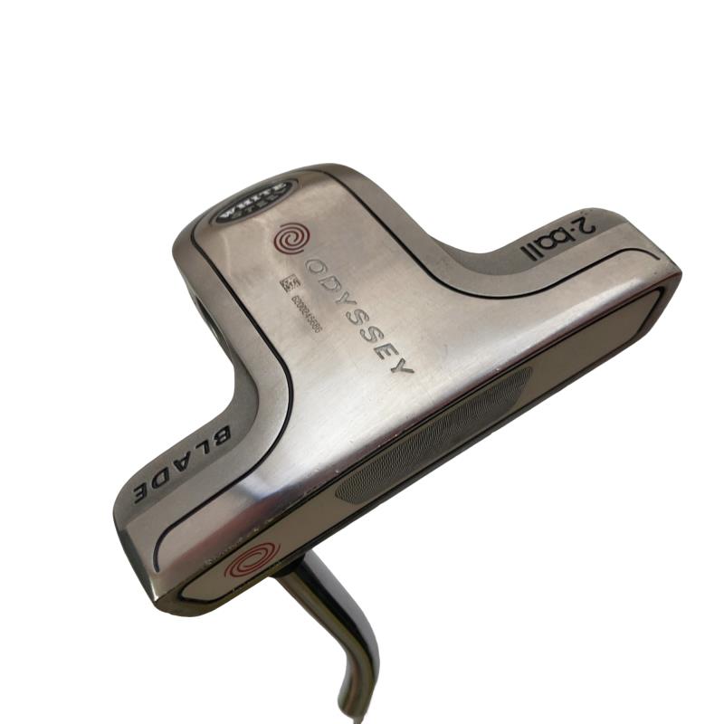 【中古】 オデッセイ WHITE STEEL 2・ball BLADE 32in パター PT スチール写真 (フレックス余分の物) メンズ 成人男性用 右利き 右用 C価値づける ゴルフ野球クラブ