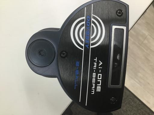 【中古】 オデッセイ Ai-ONE TRI-BEAM 2-BALL CH 34in パター PT STROKE LAB 90 スチール写真 (フレックス余分の物) メンズ 成人男性用 右利き 右用 C位置付ける ゴルフ野球クラブ スポーツ・アウトドア-パター-メンズクラブ