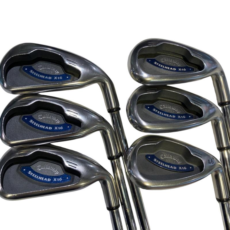 【中古】 キャロウェイ STEELHEAD X-16  6S アイアン仕掛ける IR STEELHEAD X-16スチール写真(K’s2001) (フレックスR) メンズ 成人男性用 右利き 右用 C序列付ける ゴルフ野球クラブ