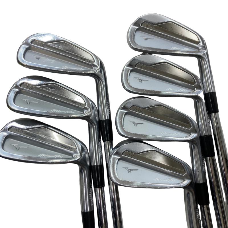 【中古】 ミズノ Mizuno Pro 518 7S アイアン仕掛ける IR 完全無欠特注立て坑 (フレックスS) メンズ 成人男性用 右利き 右用 C序列付ける ゴルフ野球クラブ