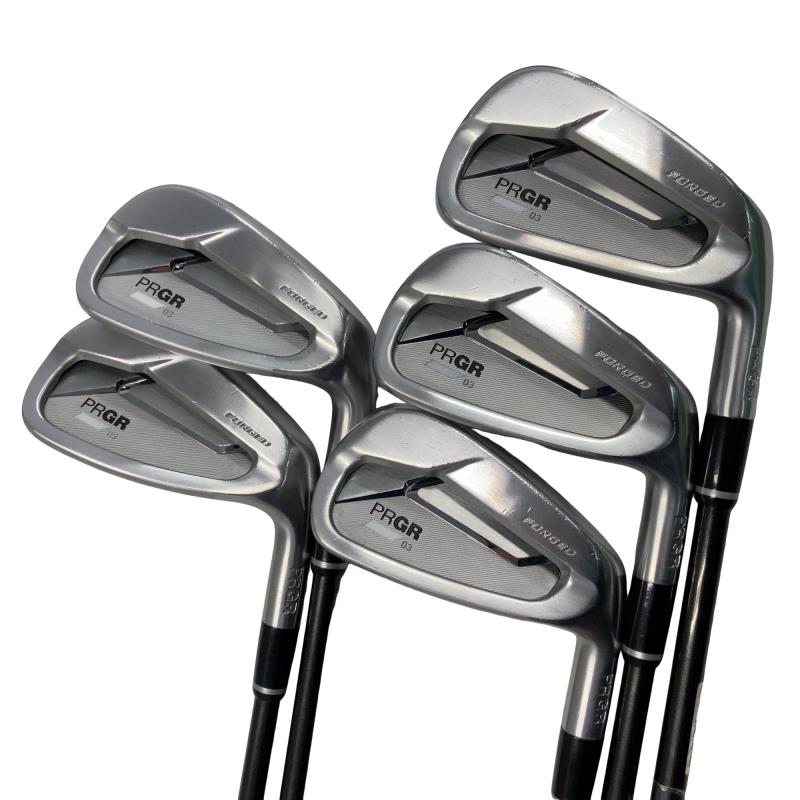 【中古】 プロギア PRGR 03 5S アイアンセット IR Diamana FOR PRGR(2022 IR) (フレックスS) メンズ 男性用 右利き 右用 Cランク ゴルフクラブ
