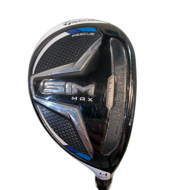 【中古】 テーラーメイド SIM MAX U4 ユーティリティ UT TENSEI BLUE TM60(UT) (フレックスR) メンズ 男性用 右利き 右用 Cランク ゴルフクラブ