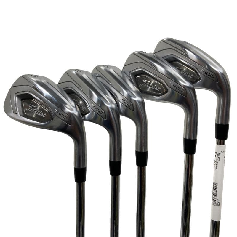 【中古】 タイトリスト Titleist T400 5S(#7-PW、W43) アイアン仕掛ける IR NS PRO ZELOS 7 (フレックスS) メンズ 成人男性用 右利き 右用 C価値づける ゴルフ野球クラブ