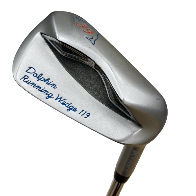 【中古】 キャスコ Dolphin Running Wedge DRW-119 39° 34in(ジャンボグリップ) ウェッジ WG Dolphin 目あたらしいスチール写真 (フレックス余分の物) メンズ 成人男性用 右利き 右用 C価値づける ゴルフ野球クラブ