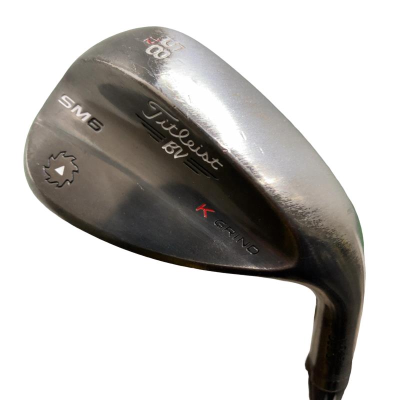【中古】 タイトリスト VOKEY SPIN MILLED SM6 スティールグレー 58°/12°K ウェッジ WG リシャフト (フレックスその他) メンズ 男性用 右利き 右用 Dランク ゴルフクラブ