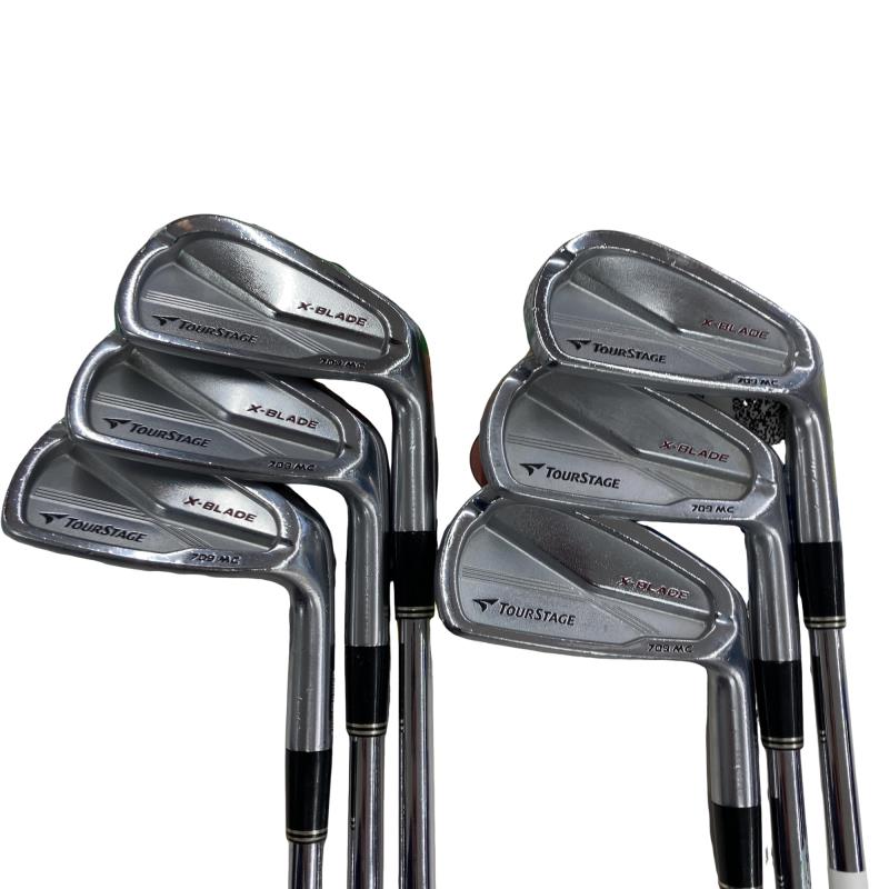 【中古】 ブリヂストン TOURSTAGE X-BLADE 709 MC 6S アイアンセット IR NS PRO MODUS3 TOUR120 (フレックスS) メンズ 男性用 右利き 右用 Cランク ゴルフクラブ