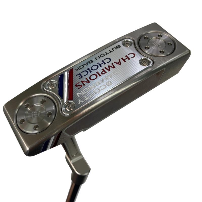 【中古】 タイトリスト SCOTTY CAMERON CHAMPIONS CHOICE BUTTON BACK NEWPORT 2 PLUS(2023) 34in パター PT スチール写真 (フレックス余分の物) メンズ 成人男性用 右利き 右用 B価値づける ゴルフ野球クラブ