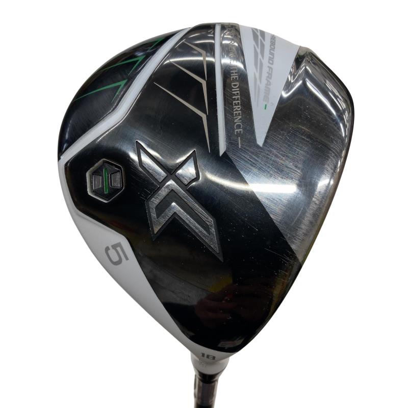 【中古】 ダンロップ XXIO(2022) eks ホワイト 5W フェアウェイウッド FW Miyazaki AX-2(FW) (フレックスSR) メンズ 男性用 右利き 右用 Cランク ゴルフクラブ