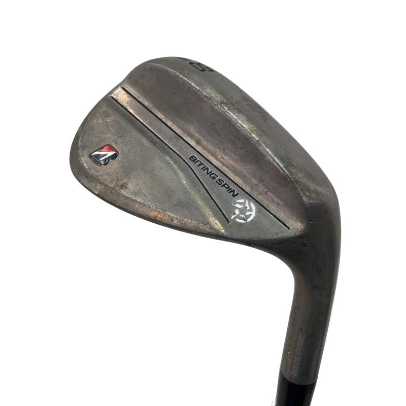 【中古】 ブリヂストン BRIDGESTONE BITING SPIN ノーメッキ 50°/10°F ウェッジ WG 純正特注シャフト (フレックスS) メンズ 男性用 右利き 右用 Cランク ゴルフクラブ