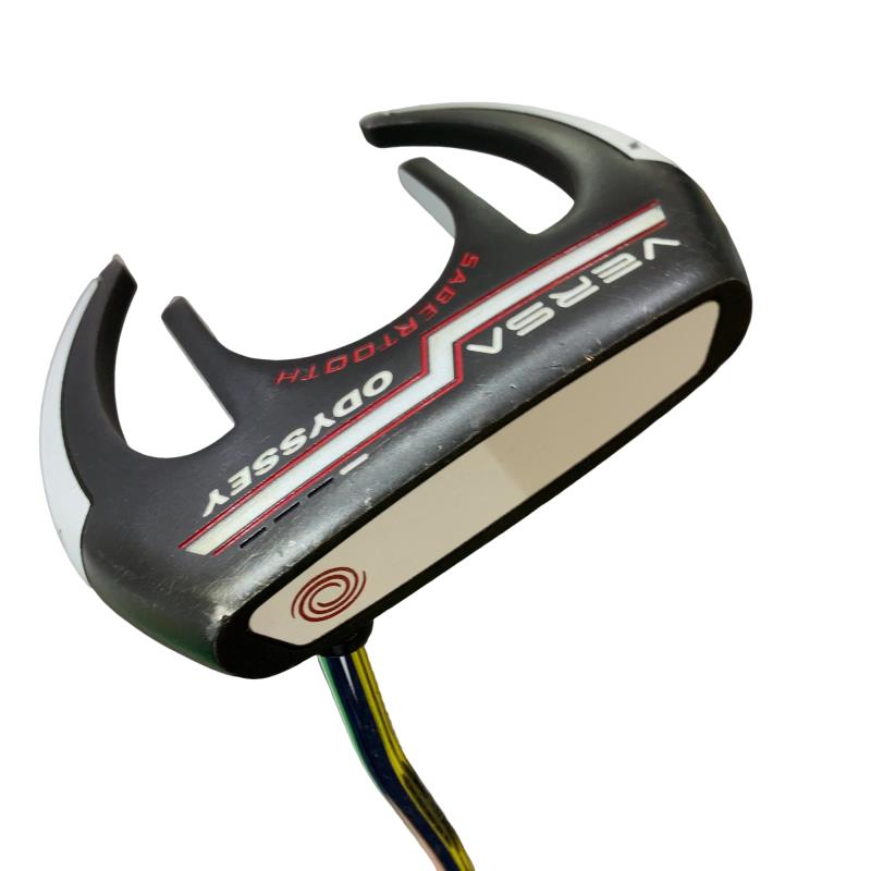 【中古】 オデッセイ VERSA SABERTOOTH ブラック 34インチ パター PT スチール (フレックスその他) メンズ 男性用 右利き 右用 Cランク ゴルフクラブ