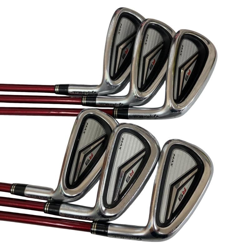 【中古】 テーラーメイド R9 MAX 6S アイアンセット IR Motore 55(アイアン) (フレックスR) メンズ 男性用 右利き 右用 Cランク ゴルフクラブ