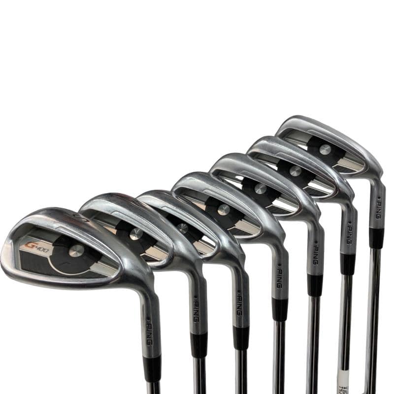 【中古】 ピン G400 8S アイアンセット IR PING AWT 2.0 LITE (フレックスR) メンズ 男性用 右利き 右用 Cランク ゴルフクラブ